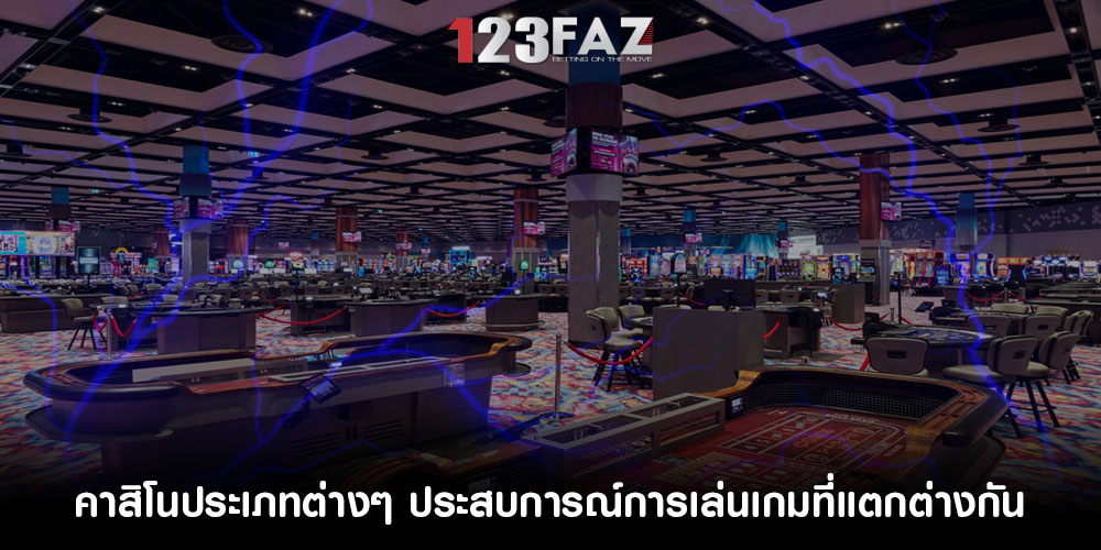 คาสิโนประเภทต่างๆ ประสบการณ์การเล่นเกมที่แตกต่างกัน