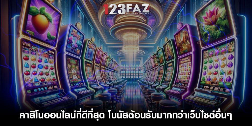 คาสิโนออนไลน์ที่ดีที่สุด โบนัสต้อนรับมากกว่าเว็บไซต์อื่นๆ