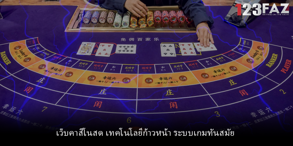 เว็บคาสิโนสด เทคโนโลยีก้าวหน้า ระบบเกมทันสมัย