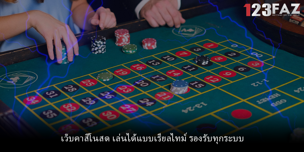 เว็บคาสิโนสด เล่นได้แบบเรียลไทม์ รองรับทุกระบบ